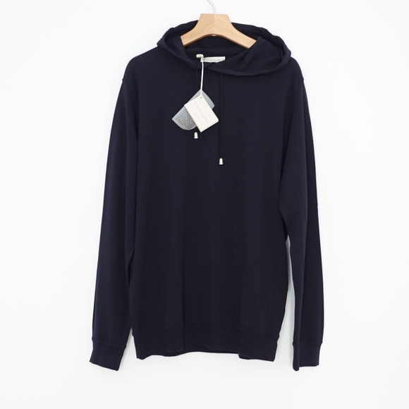 NWT Filippo De Laurentiis 100% Cotton Men Dark Blue Sweatshirt/Hoodie US L/EU 52 - Picture 1 of 7